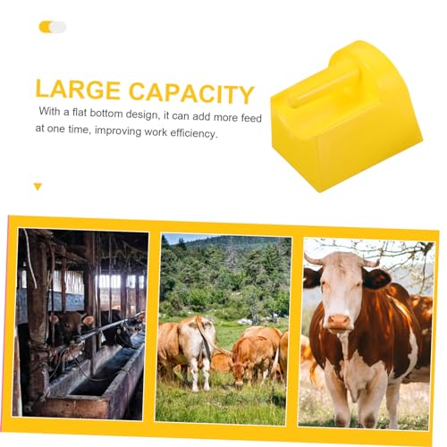Abaodam Heavy Duty Feed Scoop Shovel for Livestock Large Plastic Shovel for Poultry and Animal Feeding Sturdy and Thickened Handheld Farm Tool