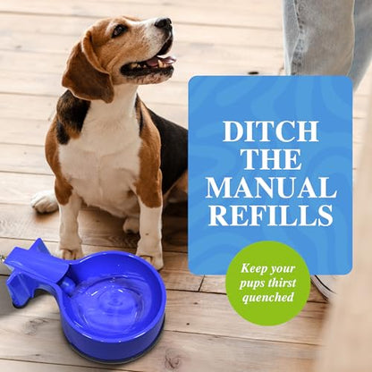 Water Bowl with 10 foot Long Stainless Steel Hose - size: 10 foot