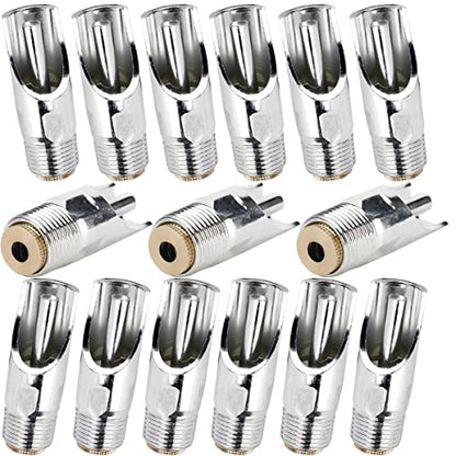 Stainless Steel Pig Nipple Drinker Waterer 1/2“ NPT Thread Water Feeder Automatic for Piglets Sows Drinking (Pack of 15)