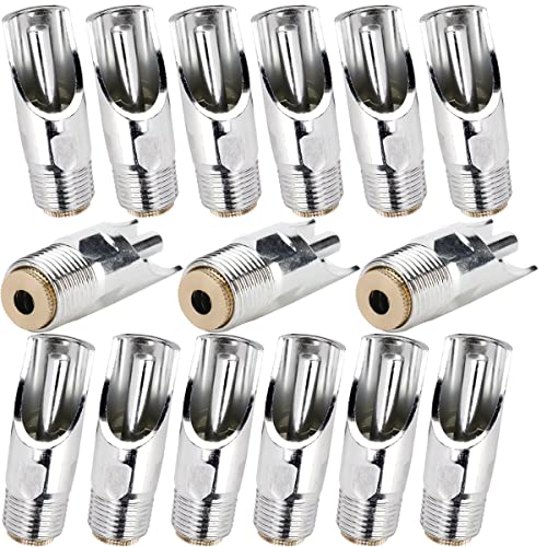 Stainless Steel Pig Nipple Drinker Waterer 1/2“ NPT Thread Water Feeder Automatic for Piglets Sows Drinking (Pack of 15)