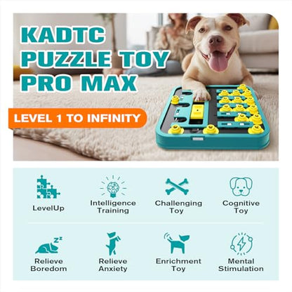 KADTC Dog Puzzle Toy Pro Max, Extra-Large Size, Level 1 to Infinite Play for Smart Dogs Hard Mental Stimulation Toys