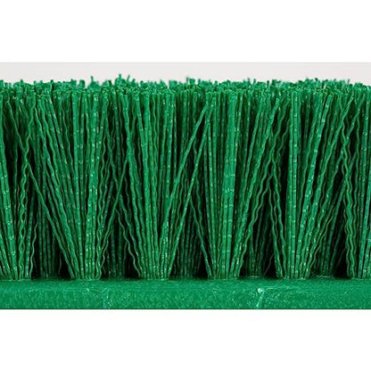 SPARTA Multi-Level Tile Scrub Brush 12" Wide Brush Head, Heavy-Duty Tile Cleaning Brush with End Bristles for Commercial Tiles, Tubs and Floor, Plastic, 12 Inches, Green - color: Green