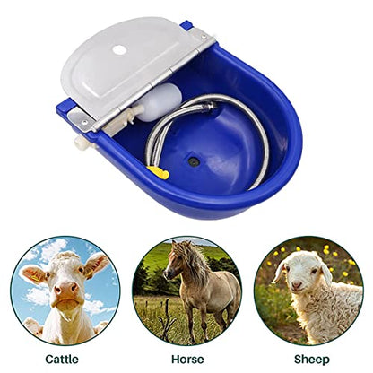 Automatic Waterer Cattle Water Bowls with Float Valve, Water Trough Cattle Drinking Waterer for Cattle Sheep Horse Pig Dog Farm Supplies,Purple - color: Purple