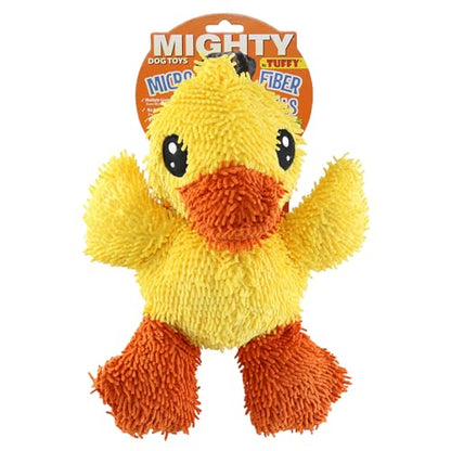 MIGHTY® 2 Pack Microfiber Large Duck Ultra Durable Plush Dog Toy | Multiple Layers & Reinforced Seams , Washable and Floats , Mighty® Construction - color: 2PK Yellow Duck