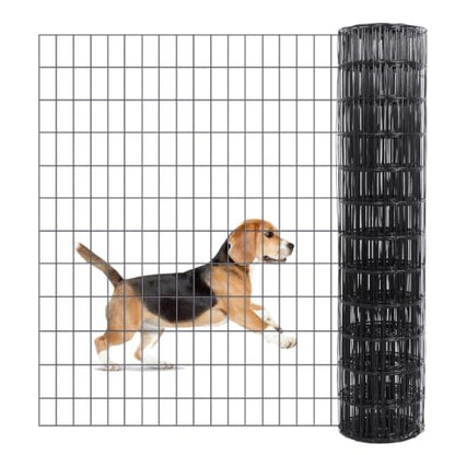 Welded Wire Mesh 48in x100ft 16 Gauge PVC Coated Garden Metal Mesh | Perfect for gardens, raised beds, chicken coops, rabbit enclosures and outdoor DIY projects with durable welded metal mesh. - size: 2×3in 48''×100'