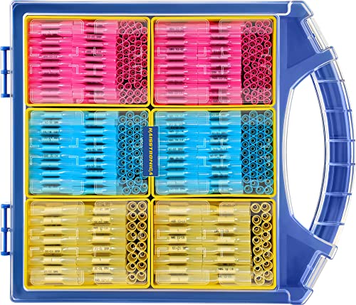 haisstronica 660PCS Marine Grade Heat Shrink Butt Connectors Kit,AWG 22-10 Waterproof Electrical Wire Connectors,Tinned Red Copper Butt Splice Connectors,with Removable Storage Bins(3Colors/3Sizes) - style: 660PCS