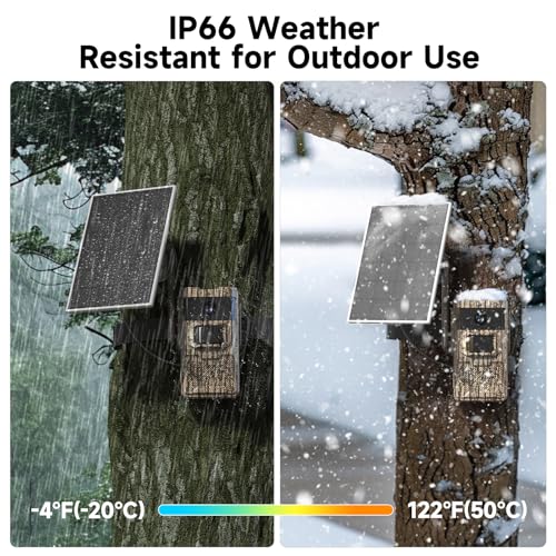 TKENPRO Trail Camera, Cellular Trail Cameras with Built in SIM Card Unlimited Data Plan 2K Live Video Game Camera Trail Cameras with Night Vision Motion Activated Waterproof IP66 Deer Camera