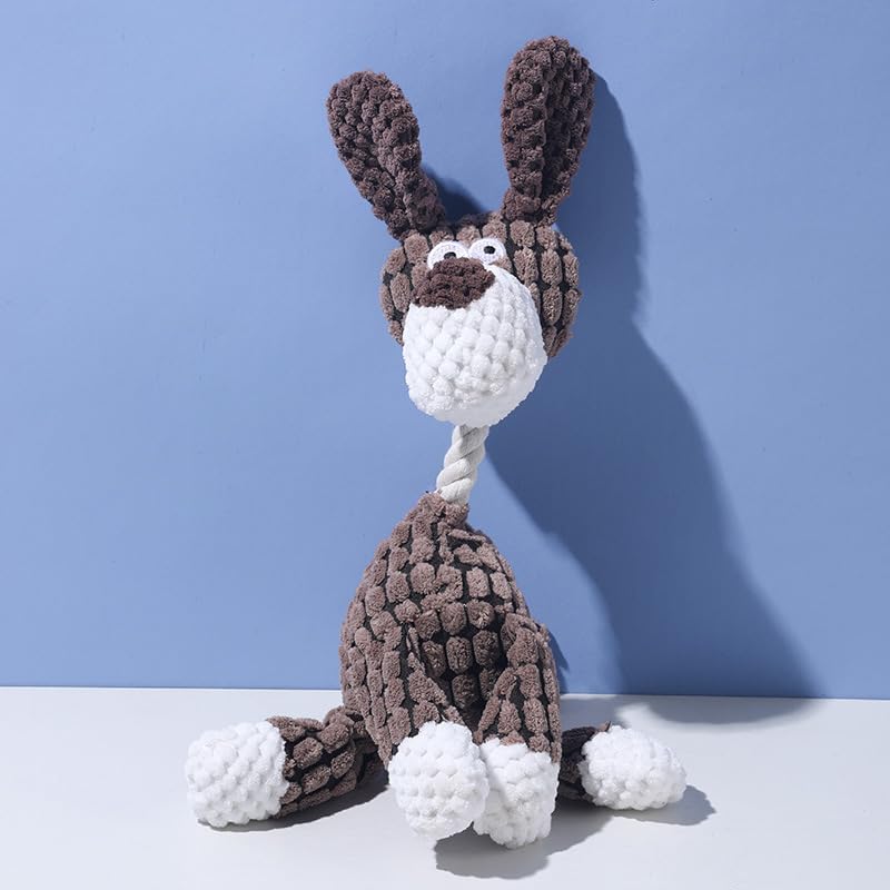 Pet Bite Resistant Teeth Grinding Pet Plush Toy Interactive Dog Toy - color: Long eared puppy