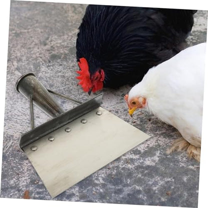 Mipcase Metal Cleaning Shovel for Poultry and Pig Farms Convenient Excrement Scooper Long Handle Heavy Duty Dung Shovel for Farm Cleaning