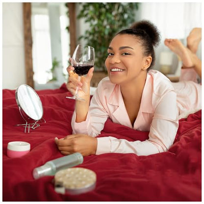 Sacred Weapon Waterproof Blanket for Sofa, Couch & Bed — Sherpa Fleece Splash & Period Blanket — Soft, Leakproof & Hypoallergenic — Dark Red 80"x50" - color: Dark Red, size: Medium (80"x 50")