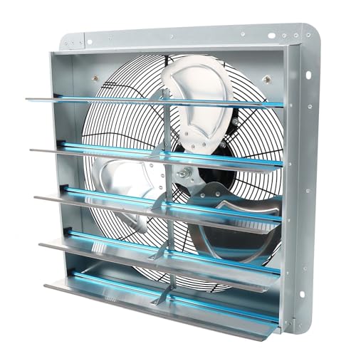 20 Inch Shutter Exhaust Fan, Exhaust Fan Wall Mounted, Suitable for Factories, Basements, Warehouses, Chicken Coops, Car Parks - size: 20 Inch