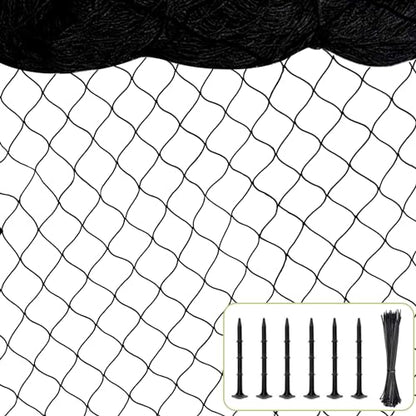 BSTPCOO 100'x100' Bird Netting for Chicken Coop, Heavy Duty Nylon 1" Mesh Poultry Netting Chicken Nettings Roof Hawk, Aviary Nettings Deer Fence Garden Net for Fruits Trees Plant - size: 100'×100'-1''