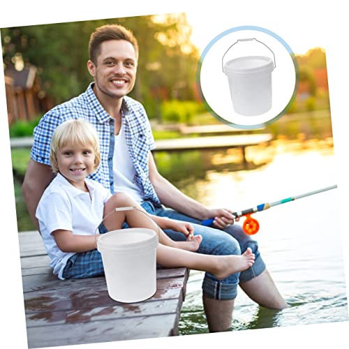 Airtight Food Grade Bucket with Lid Multi Purpose Storage Container for Pet Food Livestock Feed and More High Strength Plastic with Hand Grip and Side Handles