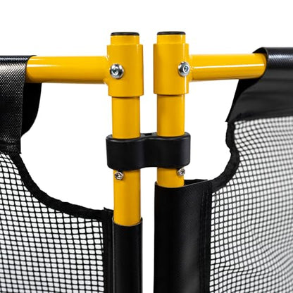Notch Tri-Guard II Heavy-Duty Nylon Coated Durable 3-Section Debris Containment Mesh Barrier (100075) - color: Grey/Yellow Tri Guard II (100075)