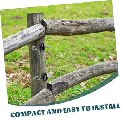 Happyyami 4pcs Screw-in Insulators for Electric Fence Accessories for Posts Secure Connection for Livestock and Farm Use