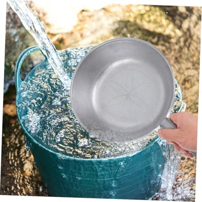 Aluminum Water Ladle Short Handle Retro Style Deep Scoop Feed Spoon for Livestock Kitchen Water Scoop Suitable for Pig Feeding and Household Use Style