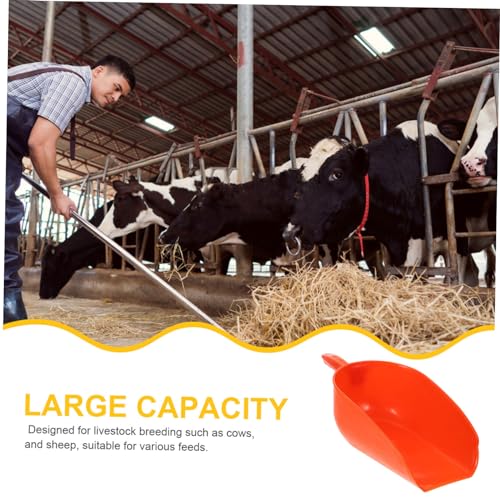 210g Large Livestock Feed Scoop Reusable Shovel for Farm Animal Feeding Ergonomic Handle for Comfortable Use Smooth Edges for Safe Handling