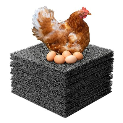 6 Pcs Chicken Nesting Pads for Chicken Coop 12"×12" Washable Chicken Nesting Box Pads for Chicken Coop Chicken Hen Box Laying Eggs