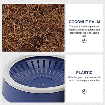 POPETPOP Pigeon Nest Bowl 4 Pack Plastic Nesting Pot with Mats | Plastic nest bowls, breathable mats, breeding use, pigeon bird care, replacement set, check bowl size before purchase