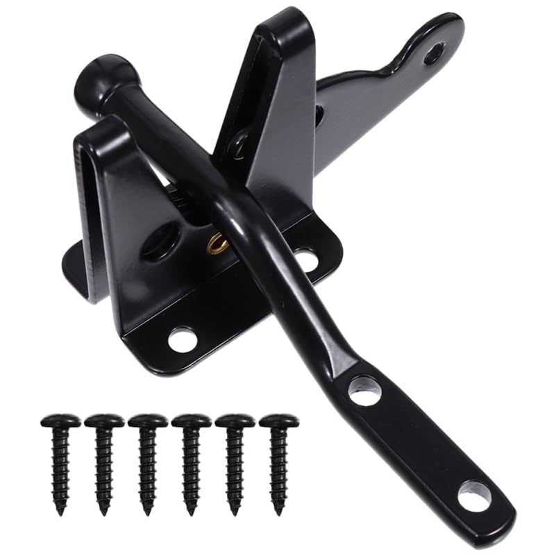 Heavy Duty Pin Lock Door Buckle Gate Latch for Metal and Wooden Gates with Safety for Pets and Babies Easy Installation Outdoor Gate Hardware