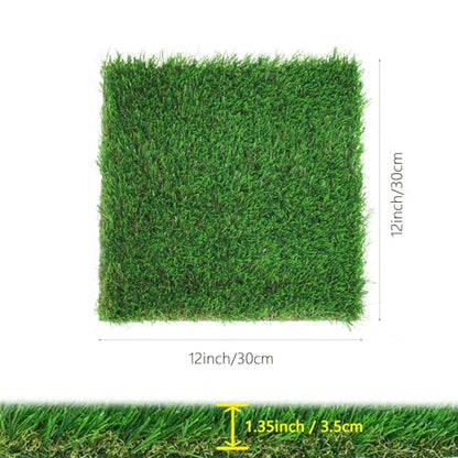 THREE ORANGES Chicken Nesting Box Pads, Washable Artificial Grass Nesting Pads Cuttable Chickens Nest Box Bedding Liners for Hen Coop Egg Duck Chicks Goose 12x12x1.35inch (8 Pack) - size: 8pcs-12x12*1.35inch