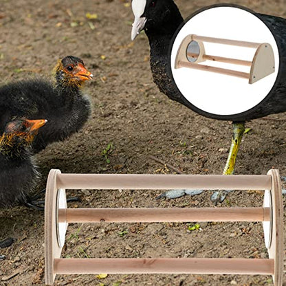 Chicken Roosting Perch Wooden Stand for Coop and Brooder Easy to Roost Bar Comfortable Resting Place for Chicks and Birds