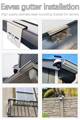 Stainless Steel Surveillance Camera Mounting Bracket, Pole Bracket, Camera Housing Bracket, No Drilling Required, Adjustable, Easy Installation, Surveillance Camera, Cylindrical Bracket (NEW-2) - color: NEW-2