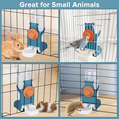 Kenond 17 oz Pet Water Bottle,Guinea Pig No Drip Water Bowl for Cage,Hanging Automatic Gravity Water Dispenser for Small Animals Rabbit Hedgehog Chinchilla Bunny Bird Canary Budgies
