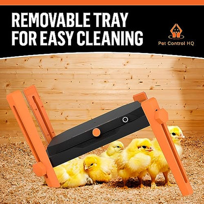 Pet & Livestock HQ Chicken Brooder Heater for Chicks - Chick Brooder Heat Plate - 12” x 12” Indoor Brooder Heating Kit with Adjustable Height and Temperature Display