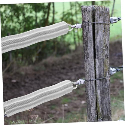 Toddmomy Electric Penning Gate Handle Livestock Fence Spring for Pasture Stainless Steel Fence Spring Replacement Kit Accessory