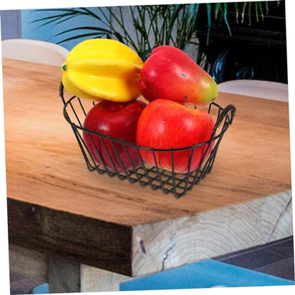 Metal Wire Fruit Basket Storage Baskets Iron Wire Fruit Basket Decorative