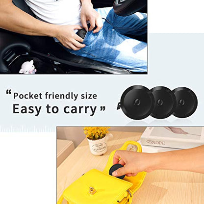 DiCUNO 60-Inch 1.5 Meter Soft and Retractable Measuring Tape,Pocket,Body Tailor Sewing Craft Cloth Dieting Tape Measure (3 Pcs of Black) - color: Black*3pcs