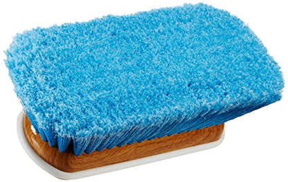 STAR BRITE 8" Premium Cleaning Brush - Synthetic Wood Block with Durable, High-Density Star Prene Fibers for Boat, RV & Auto Surfaces - Extend-A-Brush Handles - Medium Bristle, Blue (040171) - color: Blue, size: Premium 8" Brush
