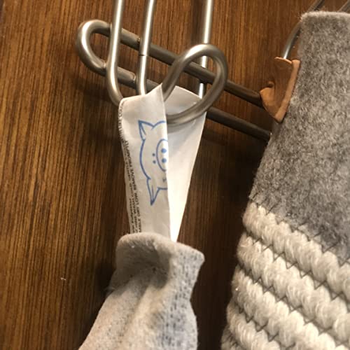 PIG Dryer-Safe Reusable Water Absorbent Sock - 2 Pack - 3" x 38" - Absorbs Up to 34 oz per Sock - Gray - PM50672 - color: Gray, style: 2-Pack