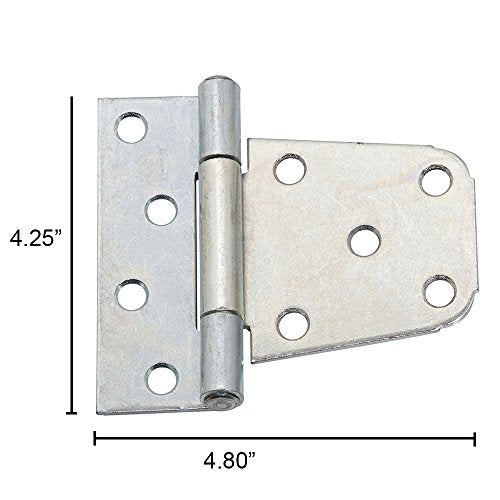National Hardware N220-137 V287 Extra Heavy Gate Hinges in Zinc plated, 2 pack - color: Zinc Plated