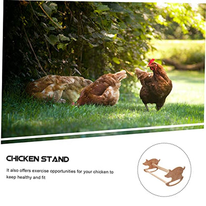 Mipcase 1pc Parrot Swing Chicken Standing Resting Training and Ladder for Perch Funny Hens Stand Tool Wooden Balancing Toys Shelf Exercise Rack Bars Bar Brooder Lovely Wiggles Coop