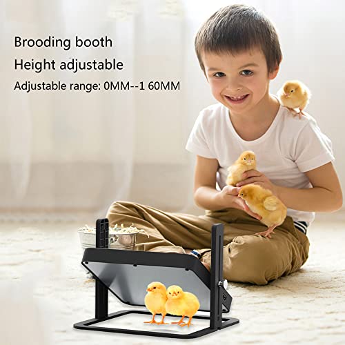 Chick Brooder Heating Plate, 10.8" x 10.8" Adjustable Height & Angle, Safety Heat Plate for Hatched Chicken and Ducklings, Small Pet