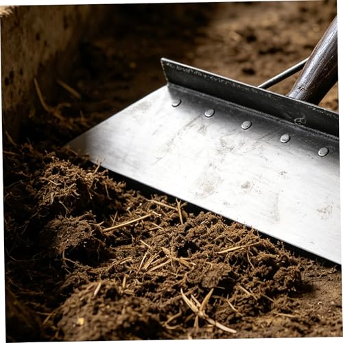 ORFOFE Heavy Duty with Manganese Steel Livestock Manure Scraper Board Sturdy Shovel and Rake for Efficient Barn and Pasture Cleaning