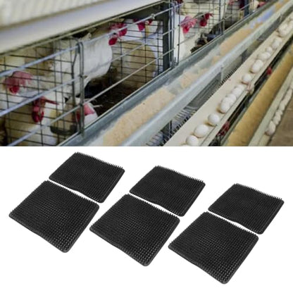 YOUTHINK 6 Pack Washable Nesting Pads, Chicken Nesting Boxes, 12.5 X 11.5 Inch Liners, Reusable Mats, Soft and Proof Water, Cushioned and Breathable, Scratch impervious, Easy to Cut (Black) - color: Black