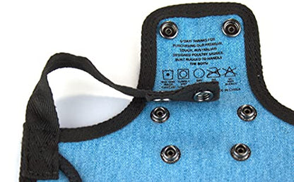 DOWN UNDER OUTDOORS Medium-Large Chicken Saddle with Adjustable Straps, Chicken Apron, Poultry Saver, Pet Supplies, Including Shoulder Cover (Blue) - color: Blue