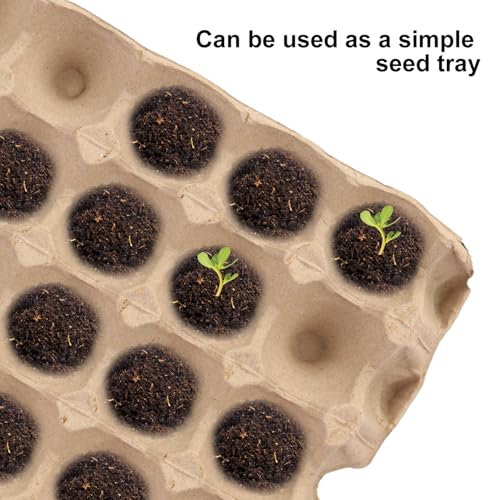 18 Flats 30-Cell Egg Crate?Holds 30 Eggs?, Cardboard Egg Cartons, Sturdy and Stackable Egg Flats, Perfect Egg Crates for Fresh Eggs, Chicken Farm - size: 18 Pack grey