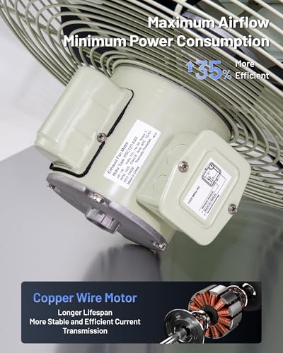 iLiving 16-Inch Corrosion Resistance Shutter Exhaust Fan, Single Speed - style: Corrosion-Resistance