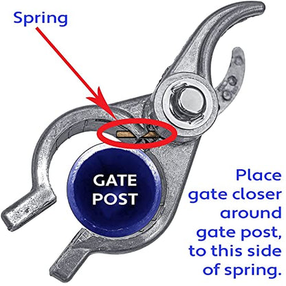 1-7/8" (2") x 1-3/8" Durable Chain Link Spring Loaded Gate Closer. - size: 1-7/8" x 1-3/8" Each