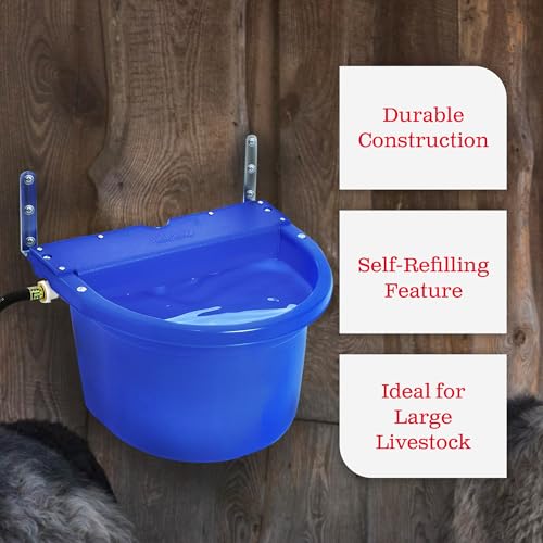 Little Giant FW16BLUE 4 Gal Auto Float Controlled Waterer Livestock (2 Pack)