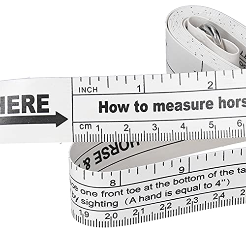 Horse Weight Tape & Measuring Stick | 242cm PVC Tear Tolerant/Protective | Accurate Bust Weight & Body Length for Horses/Farm Animals | Portable Animal Husbandry Tool