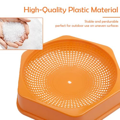 DQITJ 10 Pack Pigeon Nesting Bowl Bird Canary Anti Tip Egg Hatching House with Ventilation Holes for Home Farm (Yellow)