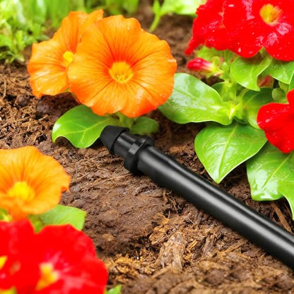 120 Pack Drip Irrigation 1/4" Barbed End Plug Fittings, Drip Line Barbed Goof Plug Connectors for 1/4 Inch Irrigation Tubing Micro Irrigation Connection Parts for Garden Sprinkler Systems - size: 1/4 Inch Plug-60P
