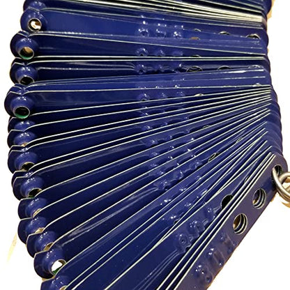 Leg Bands NOT Stamped Aluminum Chicken Poultry Duck Leg Identification Rings (100, Blue) - color: Blue