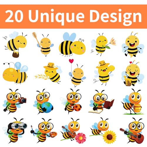 1000 Pcs Bee Stickers Bulk for Kids Boys Girls Mens.2 Roll 1 Inch Cute Animal Stickers Packs for Water Bottles Phone Laptop - color: Bee Stickers