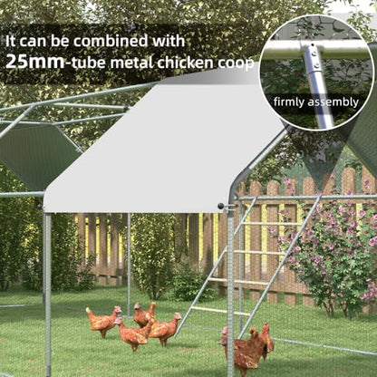 Chicken Roost for Coop, Galvanized Steel & Wood Jungle Gym with Four Height-Adjustable Tiers, 55" L x 33.75" W Roosting Bars for Hens, Ladder for Easy Assembly (22 lbs Capacity)